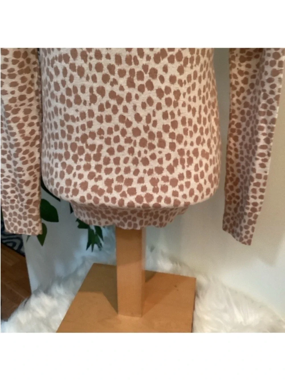 Old Navy Animal Print Cardigan Sweater Small NWT Button Front Lightweight